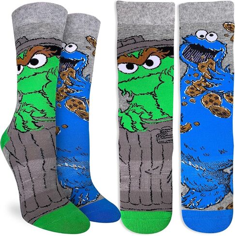 جوارب Good Luck Sock النسائية Sesame Street، جوارب Bedime، للكبار، مقاس الحذاء 5-9 in Kuwait