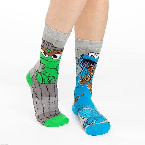 جوارب Good Luck Sock النسائية Sesame Street، جوارب Bedime، للكبار، مقاس الحذاء 5-9 in Kuwait