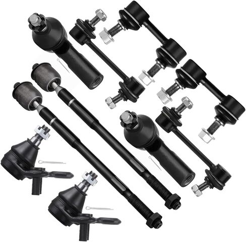 SCITOO 10pcs Suspension Kit For 1993-1995 For Toyota Corolla For Geo Prizm - With Suspension Parts Lower Ball Joint Sway Bar End Link Inner Outer Tie Rod End in Saudi Arabia
