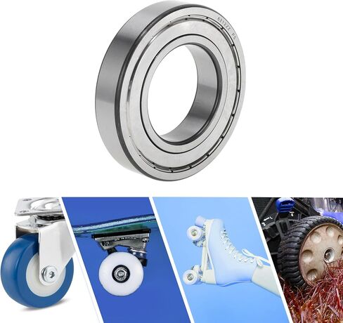 ACROPIX 6004ZZ Deep Groove Ball Bearings P5 20x42x12mm Lubricated Bearings Double Metal Seal Silver Tone Scooter Skateboard Wheel in Saudi Arabia