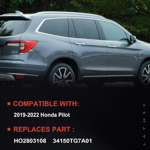 LED Tail Light Compatible With 2019-2022 Honda Pilot Rear Light Taillight Left Driver Side Taillight Replace HO2804120 33550TG7A11(Outer Side) in Saudi Arabia