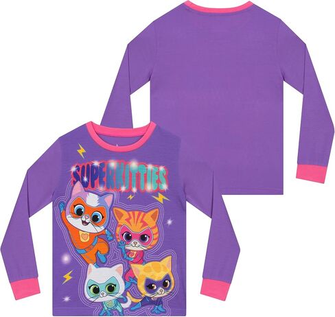 Disney Pajamas, SuperKitties Girls Pajamas, Long Sleeve Pajama Set, Adorable Girls Pjs in Saudi Arabia