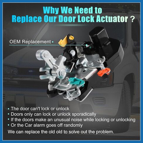 Front Left Side Power Door Lock Actuator Motor for Chrysler PT Cruiser 2005 2006 2007 2008 No.5067309AA/5067309AB/5067309AC/5067309AA Item Replacement in Saudi Arabia