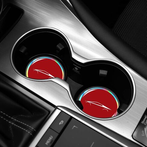 2 حزمة حامل أكواب كوستر متوافق مع Tesla Cybertruck 2024 2025 Cyber ​​Insert الداخلية ملحقات الديكور حامل أكواب الشاحنة حماية ديكور جزء الهدايا لأصحاب Cyberbeast (أسود) in Kuwait