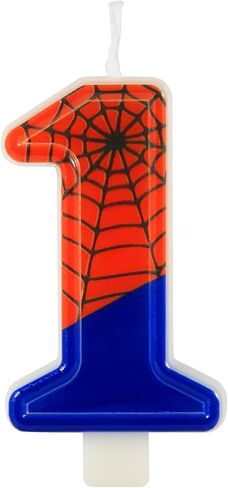 Spider Candle, Spider Web Number Candle Birthday Cake Topper for Birthday Party Halloween Party Supplies (4) in Saudi Arabia