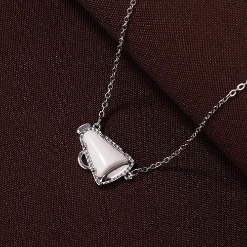 Cheer Necklace, Cheerleader Gifts Silver Cheerleading Necklace for Women Cheer Team Gifts Pendant Charm Jewelry Accessories Stuff for Women Mom Presents in Saudi Arabia