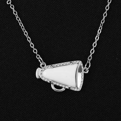 Cheer Necklace, Cheerleader Gifts Silver Cheerleading Necklace for Women Cheer Team Gifts Pendant Charm Jewelry Accessories Stuff for Women Mom Presents in Saudi Arabia
