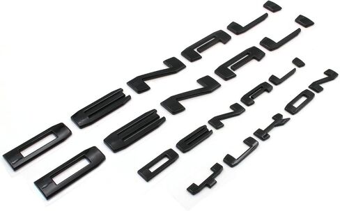 4pcs Door Rear Denali Yukon Emblems Letters Compatible with 2021-2024 Yukon Yukon XL (Gloss Black) in Saudi Arabia