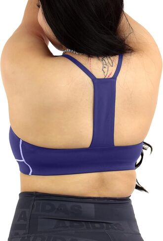 adidas Women's Pop Stitch Medium-Support Bra, Leagcy Indigo, Medium (DD) in Saudi Arabia
