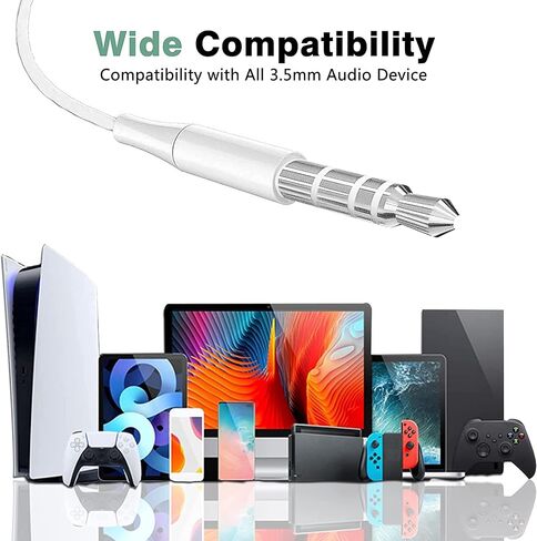 2 Pack-USB C Headphones Wired for iPhone 15, Type C Earphones with Microphone & Remote Noise Cancelling Earbuds for iPhone 15 Pro Max, iPad, Galaxy S23/S22/S21/S20/Ultra Note 10/20, Pixel 7/6/5/4 in Saudi Arabia