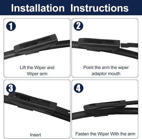 X AUTOHAUX 1 Pair 19"+18" Front Windshield Wiper Blade for Mini Cooper Clubman 12-24 Replacement Set with Upgraded Stability All Weather Not J/U Hook in Saudi Arabia