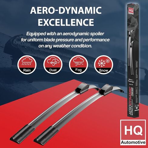 HQ Automotive Wiper Blades for FIAT 500E Hatchback (2020 and later) Front Wipers Replacement Kit in Saudi Arabia