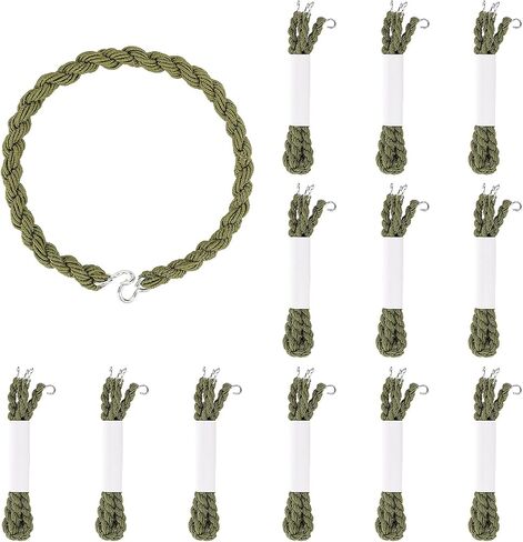 24 Pieces Military Elastic Boot Straps Shoelace Boot Blousers Military Leg Straps Blousing Garters with Metal Hooks (Green) in Saudi Arabia