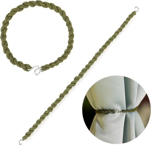24 Pieces Military Elastic Boot Straps Shoelace Boot Blousers Military Leg Straps Blousing Garters with Metal Hooks (Green) in Saudi Arabia