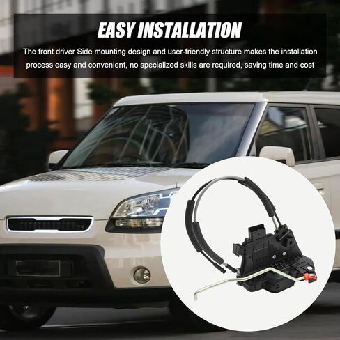 813202K050 Door Lock Actuator Assembly(Front Right), Door Lock Actuator with Latch Replacement for Kia Soul 2011 2012 2013, Replaces 81320-2K050 in Saudi Arabia