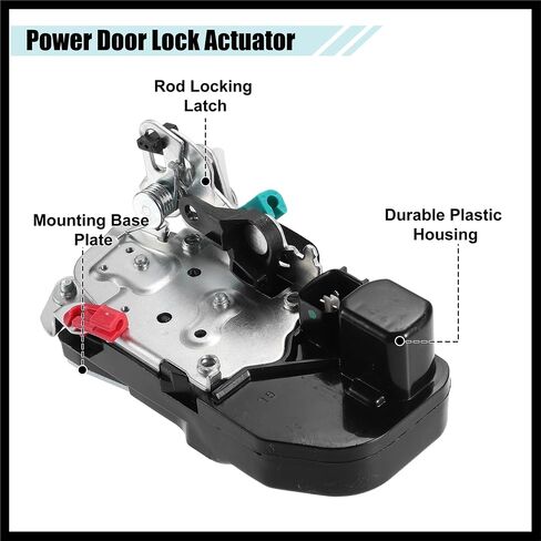 Rear Left Door Latch Lock Actuator Replacement Fit for Jeep Liberty Sport - Pack of 1 Black Durable Material in Saudi Arabia