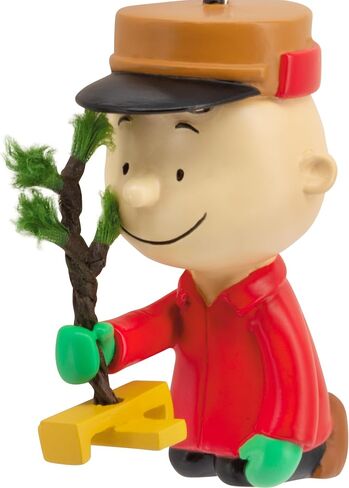 Hallmark Peanuts Charlie Brown Kneeling with Tree Christmas Ornament, Gifts for Peanuts Fans in Saudi Arabia