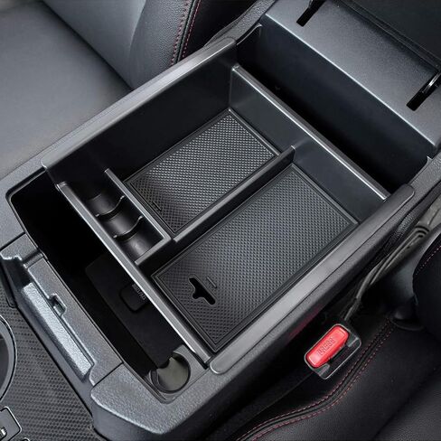 AOMSAZTO Center Console Insert Organizer Compatible with 2010-2024 Toyota 4RUNNER Accessories Interior Armrest Storage Box Coin Holder Console Tray Storage Compartments ABS Materials Black in Saudi Arabia