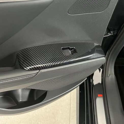 Door Armrest Window Lift Down Switches Button Panel Cover Trims ABS for Toyota Camry 2025 2026 Interior Car Accessories Carbon Fiber Style in Saudi Arabia
