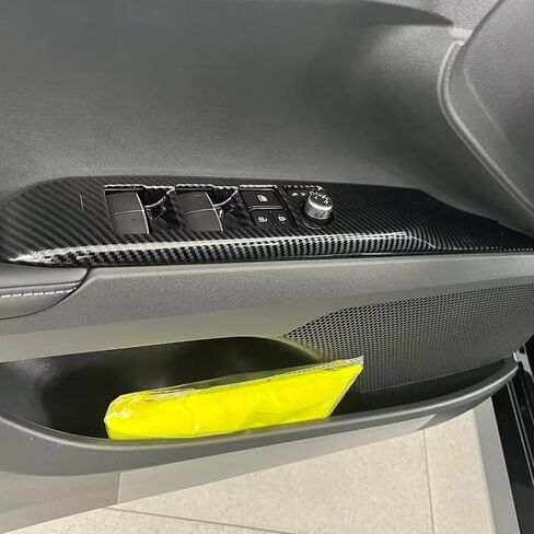Door Armrest Window Lift Down Switches Button Panel Cover Trims ABS for Toyota Camry 2025 2026 Interior Car Accessories Carbon Fiber Style in Saudi Arabia