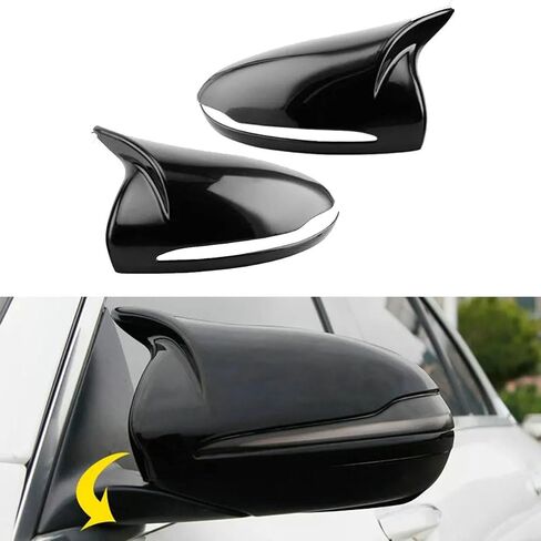 pair Door Side Mirror Cover Cap,Car Rearview Trim Accessories for Mercedes Benz C E S GLB GLC Class W205 W213 W238 W463 W222 W253 X205 X253 Coupe C217 C253 (Carbon Fiber color) in Saudi Arabia