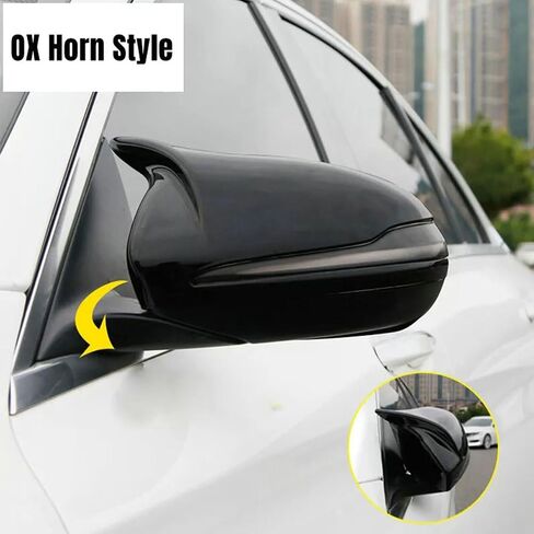 pair Door Side Mirror Cover Cap,Car Rearview Trim Accessories for Mercedes Benz C E S GLB GLC Class W205 W213 W238 W463 W222 W253 X205 X253 Coupe C217 C253 (Carbon Fiber color) in Saudi Arabia