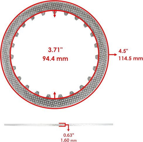 Caltric Clutch Friction Steel Plate Gasket Compatible with Yamaha Bear Tracker 250 YFM250X 2x4 1999-2004 in Saudi Arabia