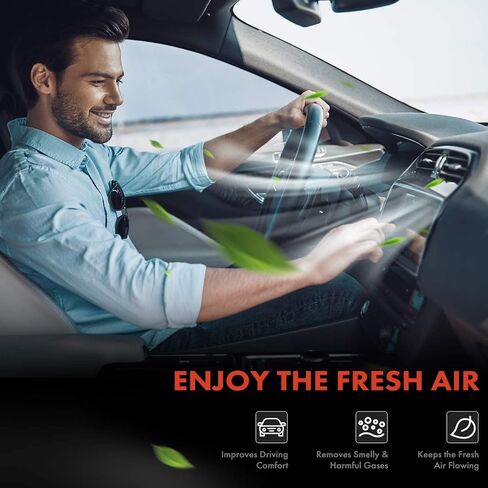 A-Premium 3-PC Cabin Air Filter with Activated Carbon Compatible with Hyundai Elantra, Elantra N, Sonata, Santa Fe, Tucson, Kona, Ioniq 5, Santa Cruz & Kia Sorento, Sportage, Niro, K5 & Genesis GV60 in Saudi Arabia