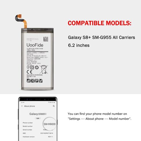 بطارية بديلة لهاتف Galaxy Note 8، متوافقة مع Samsung Galaxy Note 8 SM-N950 جميع شركات النقل EB-BN950ABE EB-BN950ABA مع مجموعة أدوات إصلاح احترافية in Kuwait