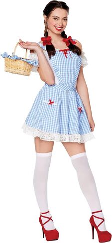 Spirit Halloween The Wizard of Oz Adult Dorothy Dress Costume | Officially Licensed | Group Costume | Dorothy Cosplay in Saudi Arabia