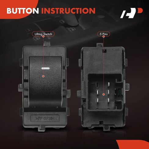 A-Premium Power Window Switch Compatible with Ford F-250 Super Duty 2011-2016, F-350 Super Duty 2011-2016, F-450 Super Duty 2011-2019, F-550 Super Duty, Edge, Escape, Focus & Mercury Mariner, Milan in Saudi Arabia
