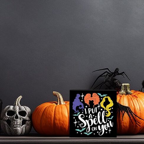 Halloween Goose Desk Decor Sign Farmhouse Halloween Decorations Indoor for Home Office Table Room Bedroom Living Room Bathroom Just a Spooky Goose Sign A 10 in Saudi Arabia