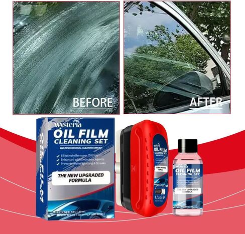 Wysteria Automotive Oil Film Remover & Rain Repellent – Windshield Glass Cleaner, Hydrophobic Coating for Clear Vision in Saudi Arabia