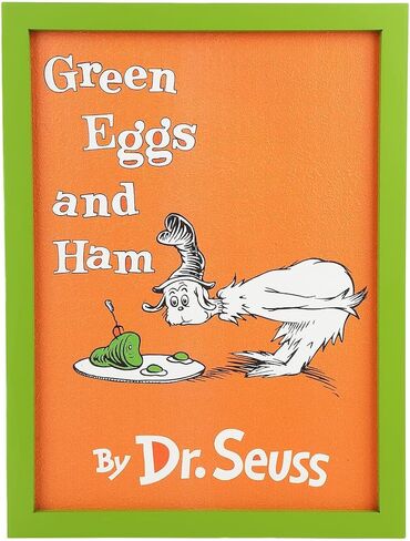 Bioworld Dr Seuss Green Eggs and Ham 12" X 16" Wall Frame in Saudi Arabia