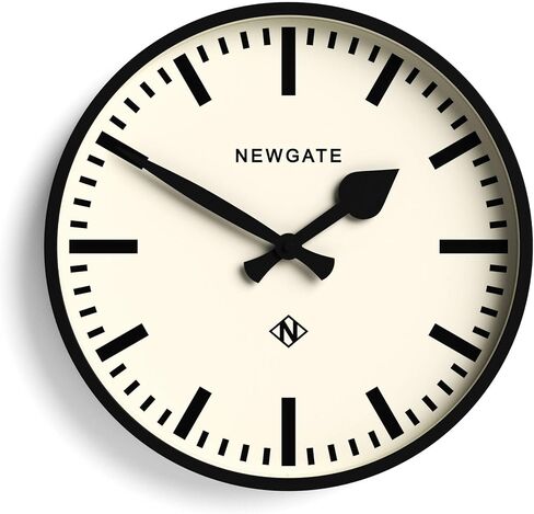 NEWGATE® ساعة حائط للسكك الحديدية رقم ثلاثة | ساعة المحطة الحديثة المستوحاة من الرجعية | 37 سم | رمادي فاخر | علامة الاتصال | طراز منتصف القرن للمطبخ أو غرفة المعيشة أو المكتب in Kuwait