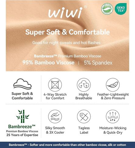 WiWi Viscose from Bamboo Women's Long Sleeve Pajama Set Raglan Sleeve Top and Pants Set Lightweight Sleepwear S-XXL in Kuwait
