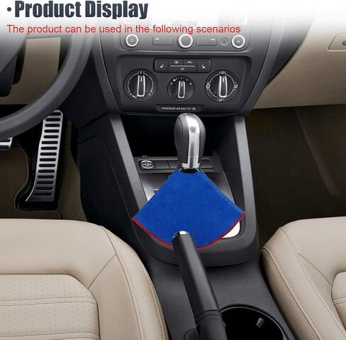 Car Shift Boot Cover, Fabric Manual Automatic Car Shift Lever Knob Cover, Dustproof Auto Shifter Knob Sleeve Protector, Universal Auto Gear Gaiter Covers Accessories for Most Cars (Black) in Saudi Arabia