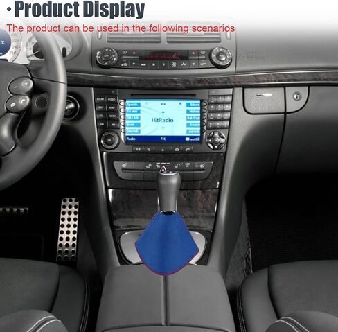 Car Shift Boot Cover, Fabric Manual Automatic Car Shift Lever Knob Cover, Dustproof Auto Shifter Knob Sleeve Protector, Universal Auto Gear Gaiter Covers Accessories for Most Cars (Black) in Saudi Arabia