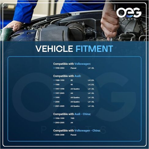 OEG Parts New Starter Compatible with Volkswagen Passat 1.8L 1998-2004, Compatible with Audi A4 Quattro 1.8L 1997-2005, 90 2.0L 1988, 80 2.0L 1988-1990 0001112006 053911023BX 06B911023C F042002029 in Saudi Arabia