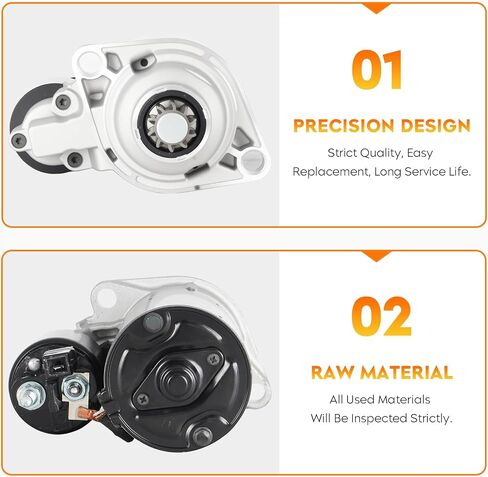Starter for 1.9L Volkswagen Beetle 1998-2006, Golf & Jetta 1996-2006, 410-24018 SBO0100 MS383 IS1041 17352 17703 in Saudi Arabia