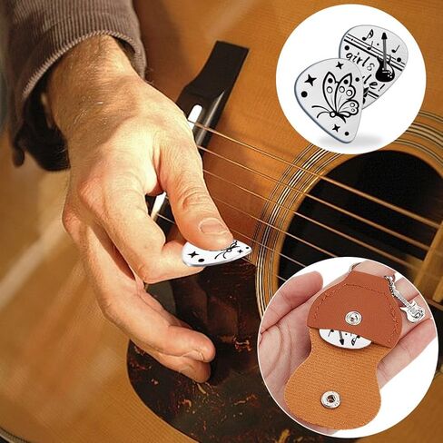UNICRAFTALE Guitar Picks Gifts 2pcs Double Side Diffierent Styles Keychain Gifts Word and Musician Guitar Picks Plectrum Guitar Set Guitar Pick for Son Guitar Musician I Couldn’t Pick A Better Son in Saudi Arabia