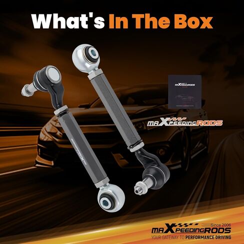 أذرع أصابع خلفية قابلة للتعديل من maxpeedingrods لـ Scion TC (AGT20) 2011-2016، تعديل ذراع التحكم +/- 2 درجة وصلات جانبية قابلة للتعديل in Kuwait