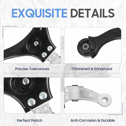 Front Driver & Passenger Side Lower Control Arms Assembly + Ball Joints Suspension Kit for Hyundai Sonata 2006-2010 (4pc) in Saudi Arabia