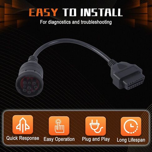 PANGOLIN 88890304 Scanner Cable Automotive Scanner Cable OBD2 Cable Main Cable for Volvo VOCOM 88890300 VOCOMII 88894000 Diagnostic Adapter Tool Excavator Spare Parts in Kuwait