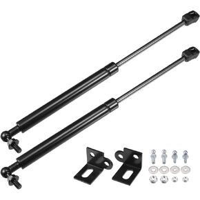 X AUTOHAUX 2 قطعة غطاء المحرك الأمامي يدعم الدعامات الصدمات نوابض الغاز لفورد موستانج MK6 2015-2020 أسود in Kuwait