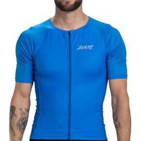 قميص Zoot الرجالي Core Tri Aero Jersey، خفيف الوزن، ماص للرطوبة، سحاب كامل مع مساحة تخزين وحماية من الأشعة فوق البنفسجية 50+ in Kuwait