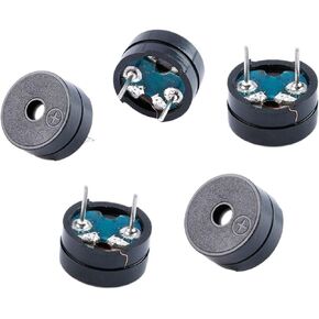 5pcs HC12065 Electromagnetic Buzzer Passive Buzzer Speaker Split 12 * 6.5MM 12 * 6.5MM 42ohms in Saudi Arabia