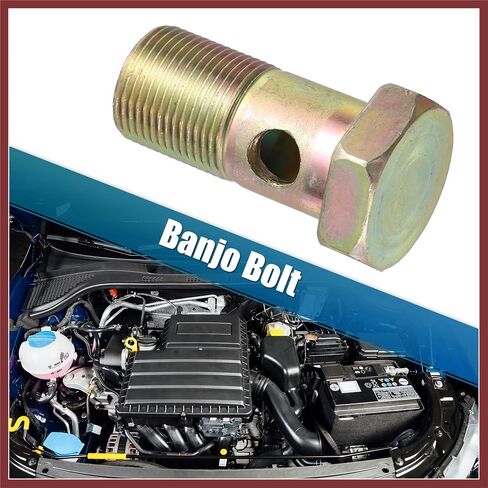 2 Set Banjo Bolt Brake Fitting Adapter Kit M22x1.5 Brake Line Thread Single Banjo Bolt with 22mm Washers Replace Parts in Saudi Arabia