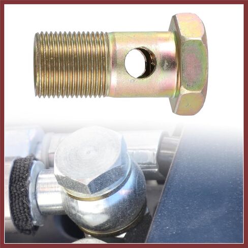 2 Set Banjo Bolt Brake Fitting Adapter Kit M22x1.5 Brake Line Thread Single Banjo Bolt with 22mm Washers Replace Parts in Saudi Arabia