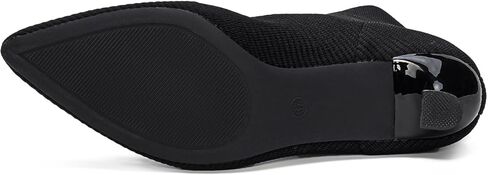 YEOJOU Ankle Boots for Women Low Heel Sock Booties Knit Pointed Toe Women's Winter Boots Sock Boots Fall Shoes in Kuwait